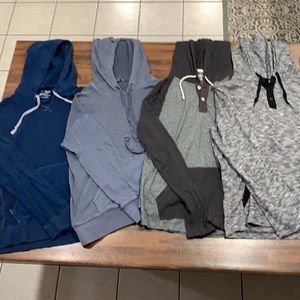 Men’s small lightweight hoodie lot